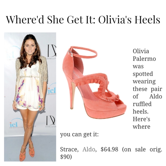 Aldo ruffled heels, size 9 - Picture 2 of 2